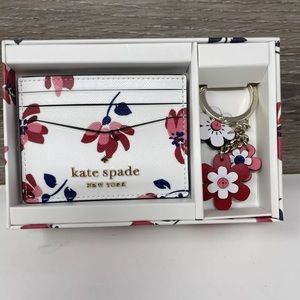 Kate spade staci tea garden toss key chain card